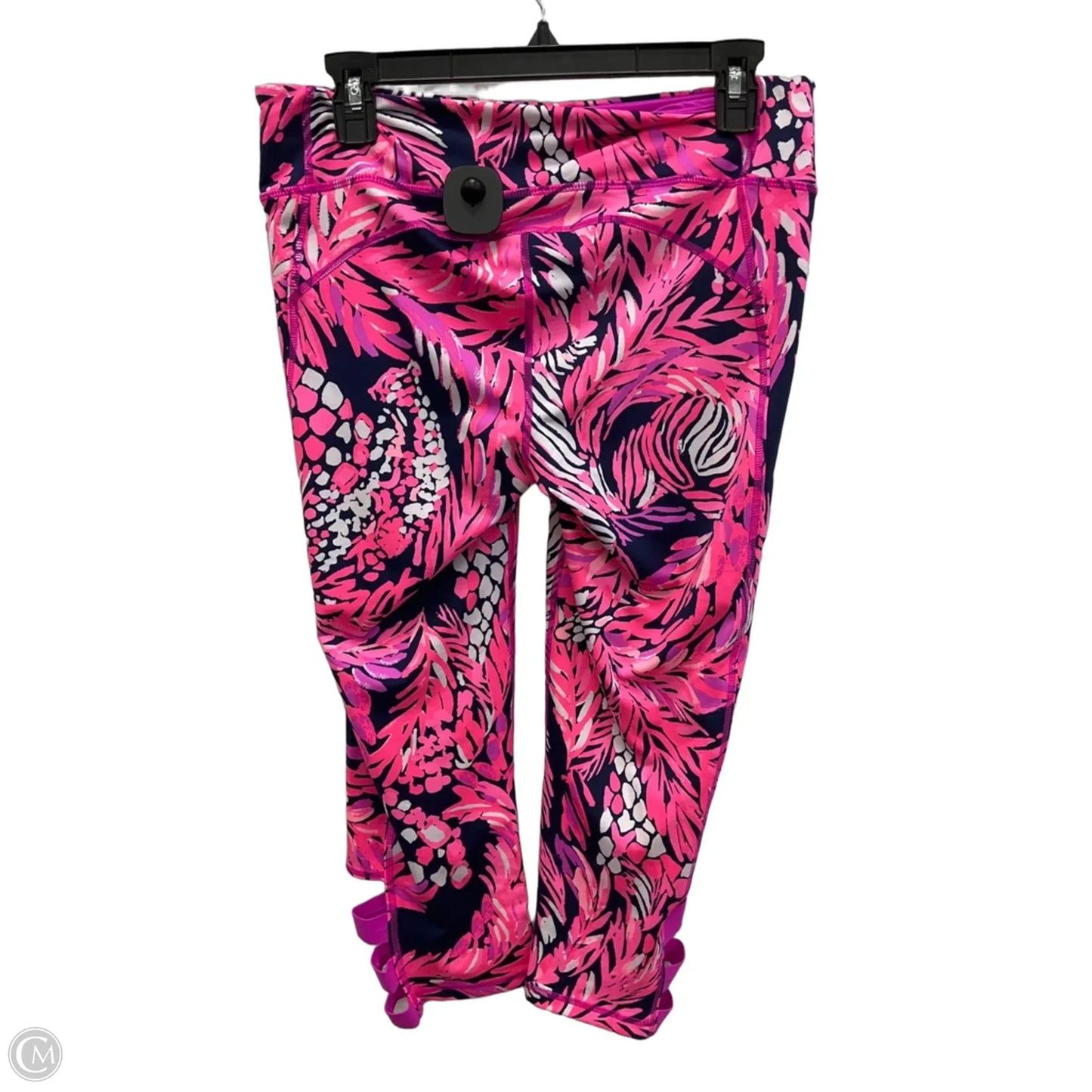 Pants Designer By Lilly Pulitzer In Blue & Pink, Size: L