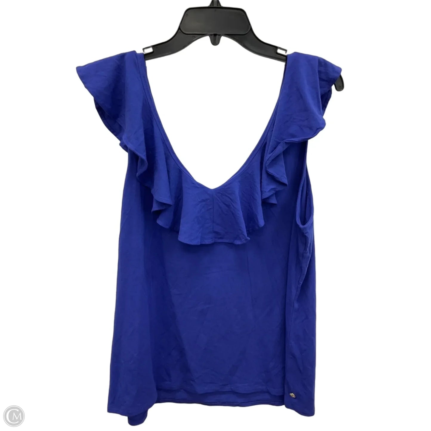 Top Sleeveless Designer By Lilly Pulitzer In Blue, Size: Xl