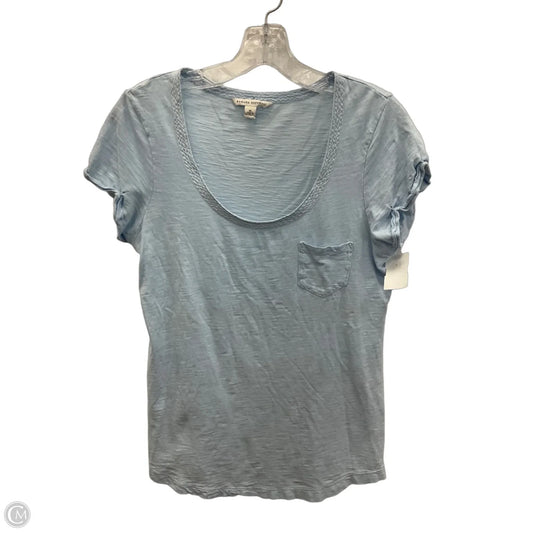 Top Short Sleeve By Banana Republic In Blue, Size: M