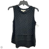 Top Sleeveless By Loft In Black, Size: M