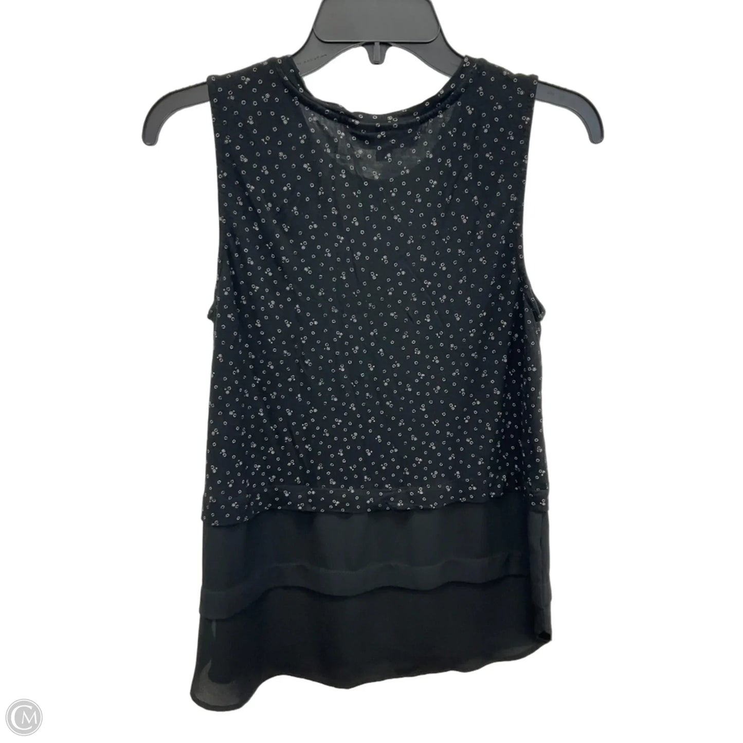 Top Sleeveless By Loft In Black, Size: M