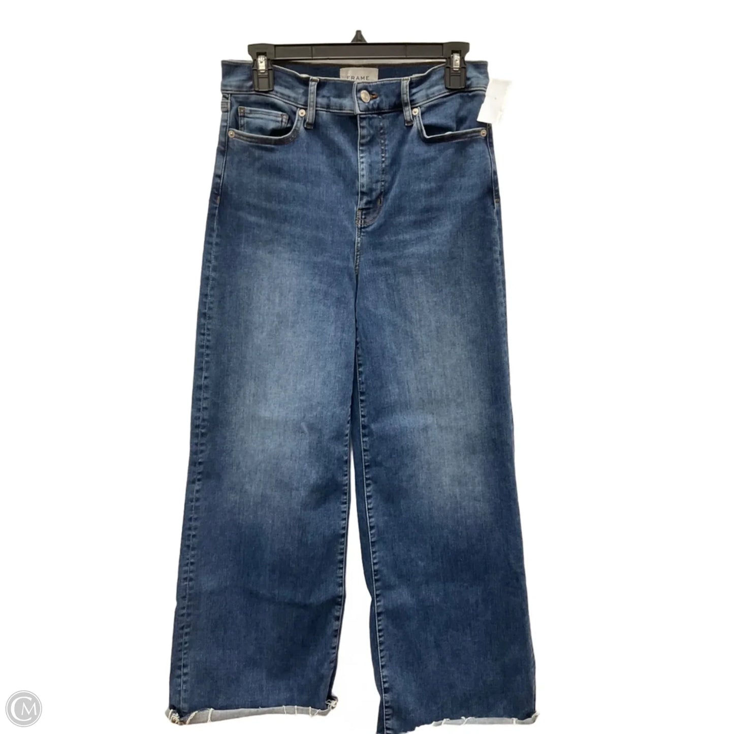 Jeans Boot Cut By Frame In Blue Denim, Size: 8
