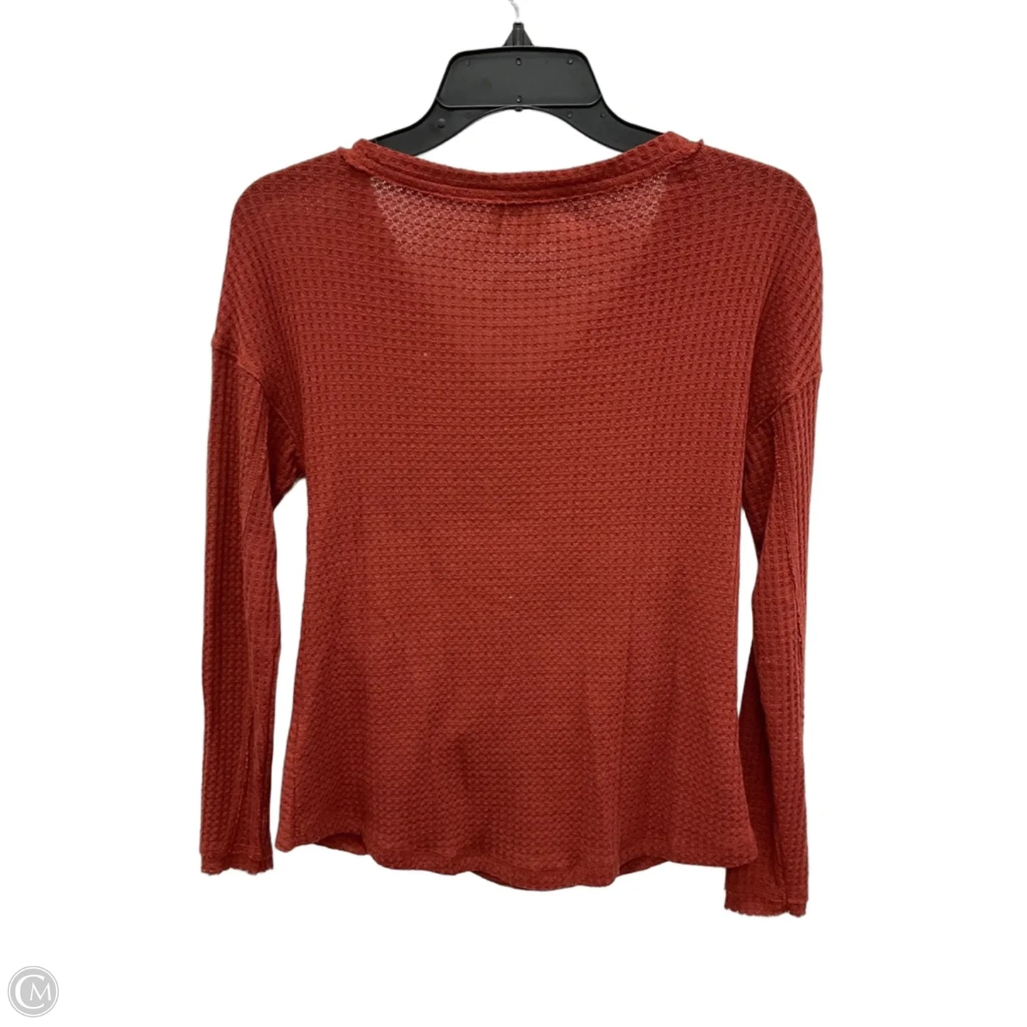 Top Long Sleeve By Anthropologie In Brown, Size: Xxs