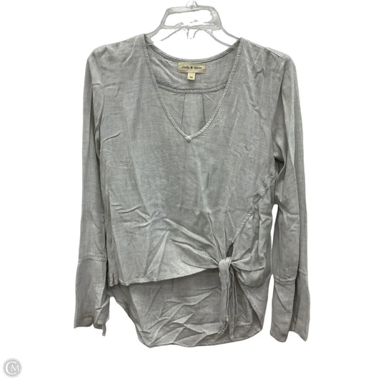 Top Long Sleeve By Cloth & Stone In Beige, Size: Xs