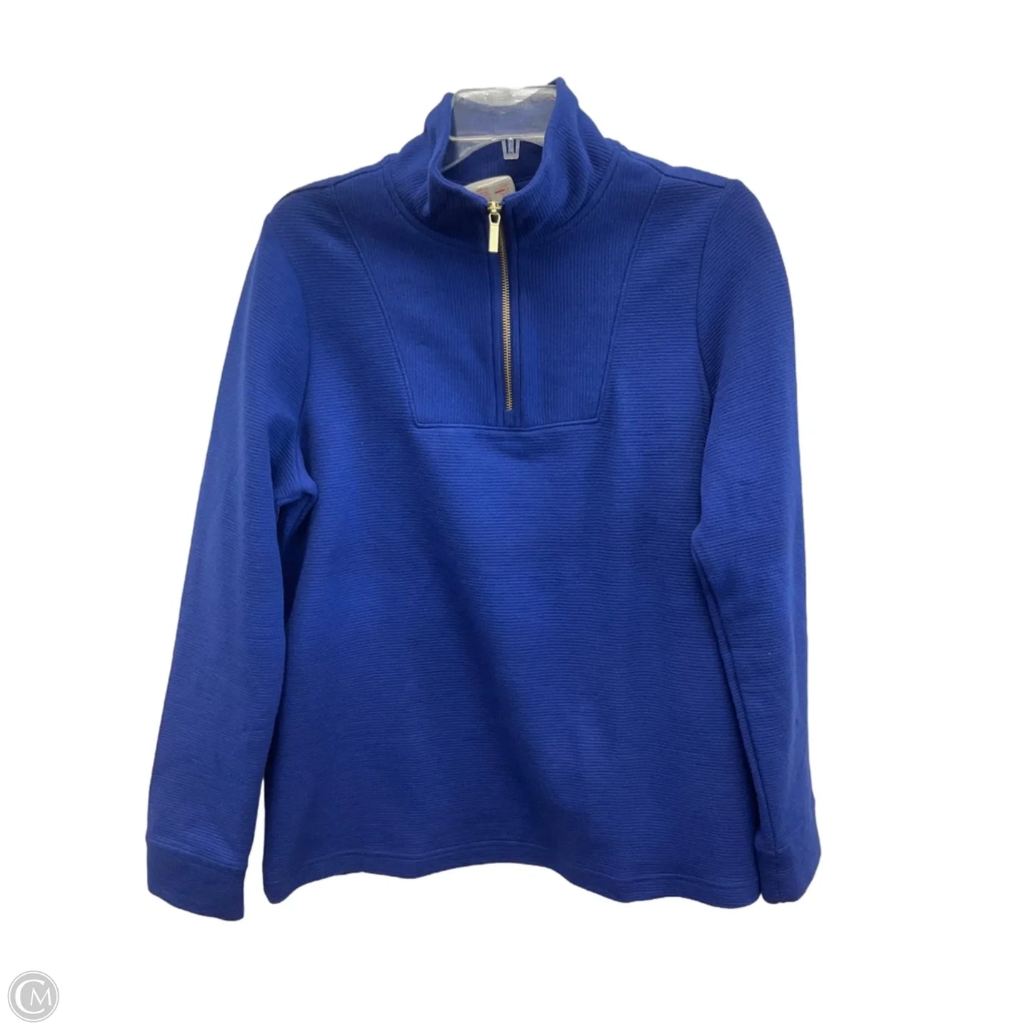 Top Long Sleeve By Croft And Barrow In Blue, Size: M