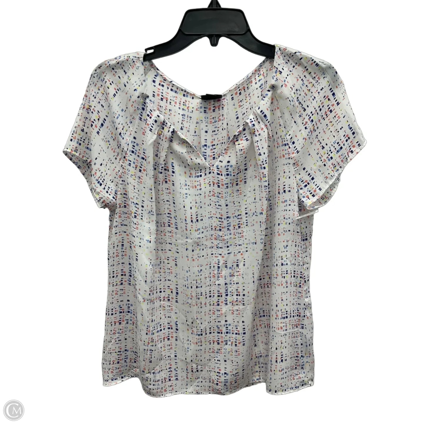 Top Short Sleeve By Worthington In White, Size: L
