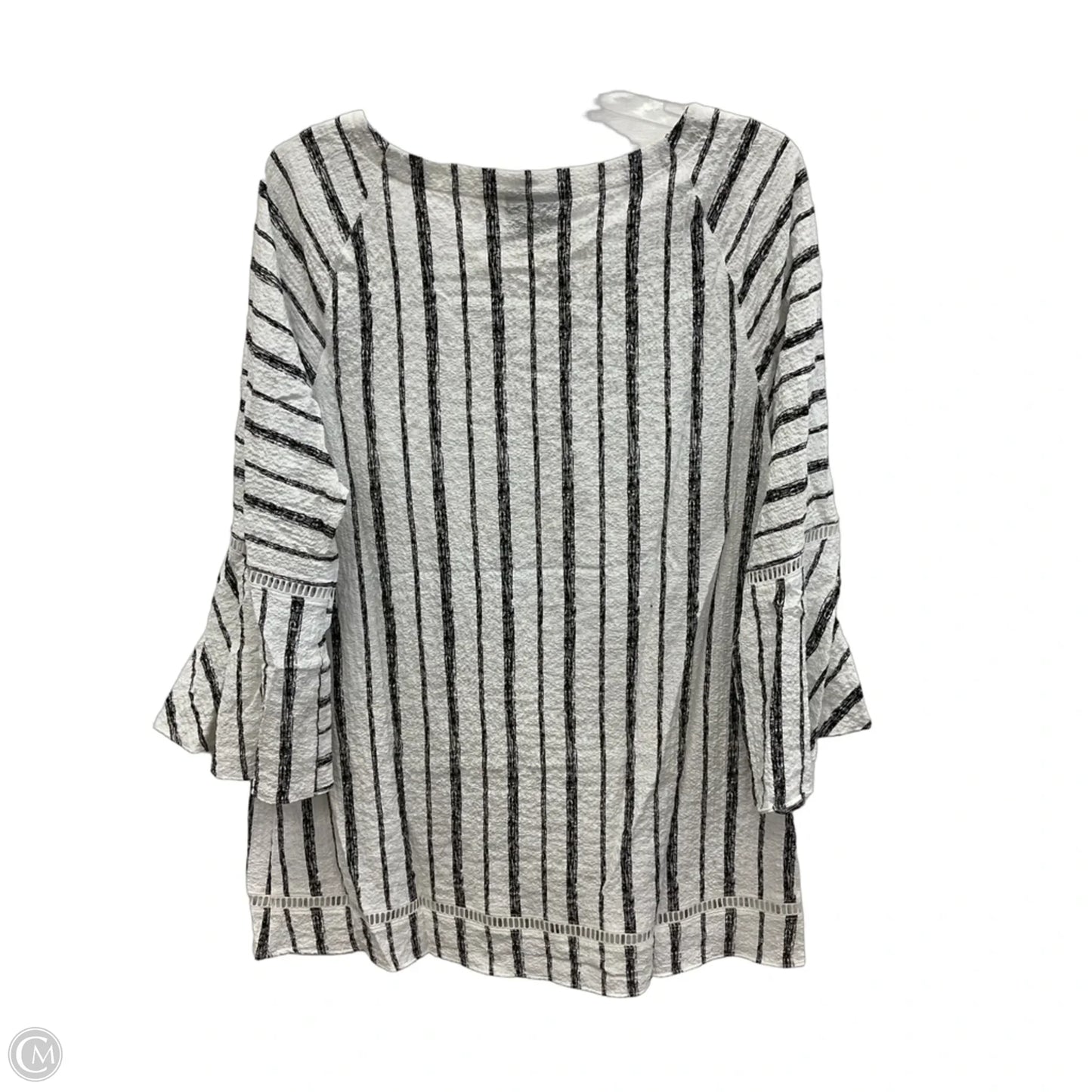 Top 3/4 Sleeve By Jm Collections In White, Size: M