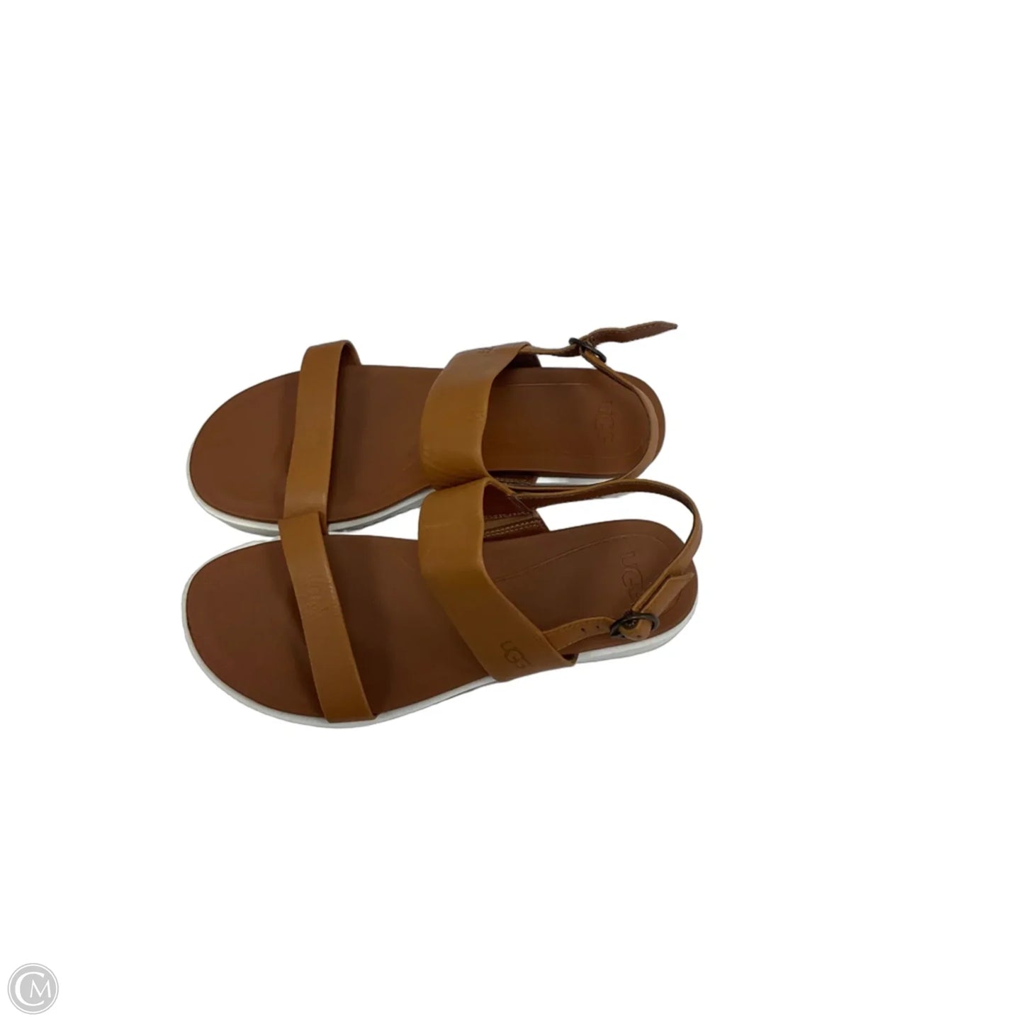 Sandals Designer By Ugg In Brown, Size: 7.5