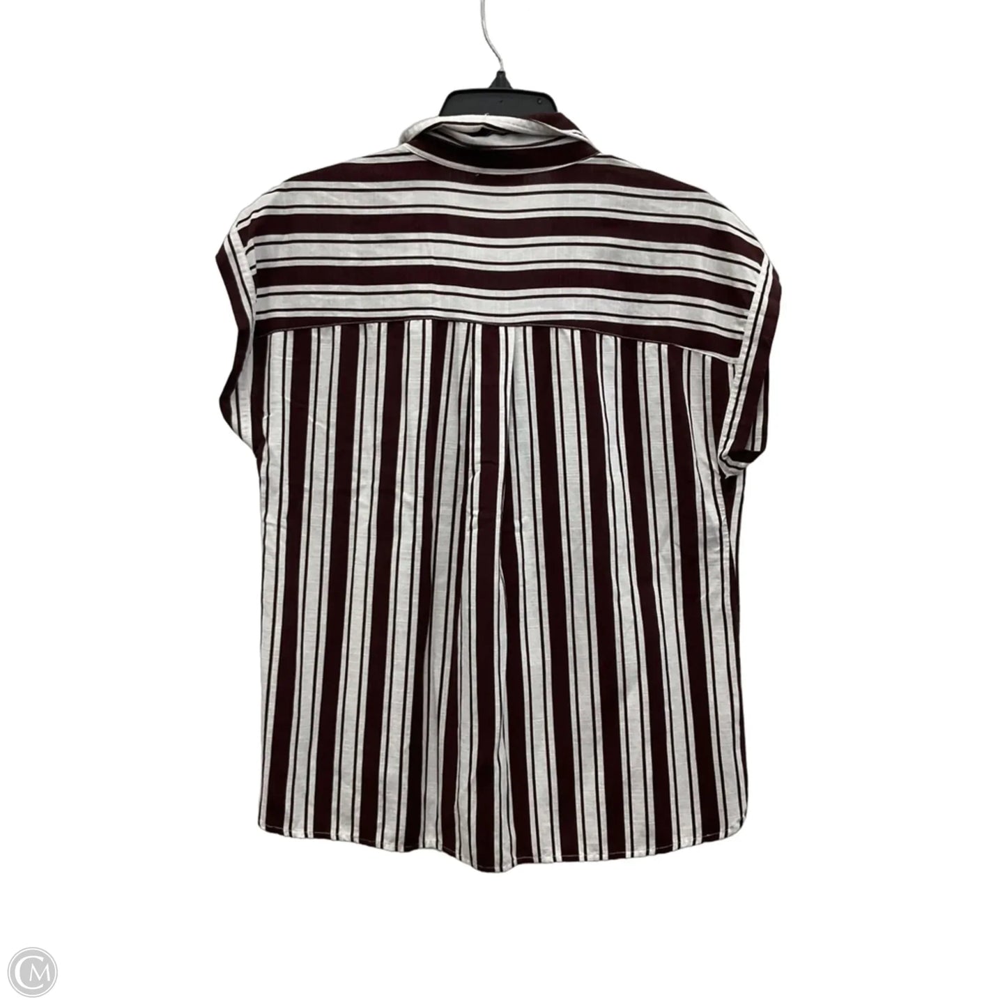 Top Sleeveless By Loft In Striped Pattern, Size: S