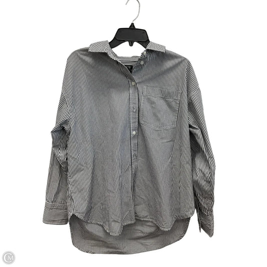 Blouse Long Sleeve By J. Crew In Striped Pattern, Size: Xs