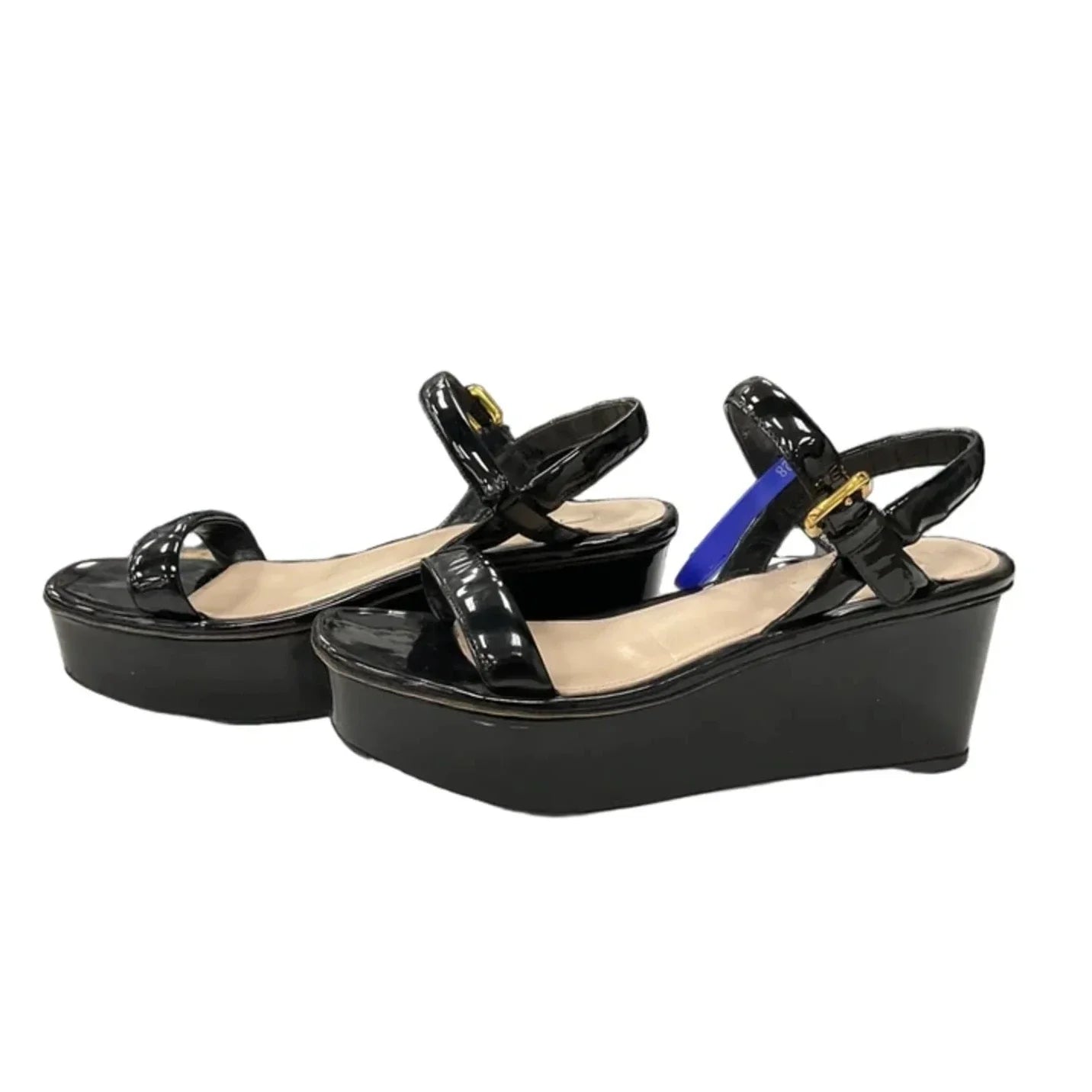 Sandals Luxury Designer By Prada In Black, Size: 7.5