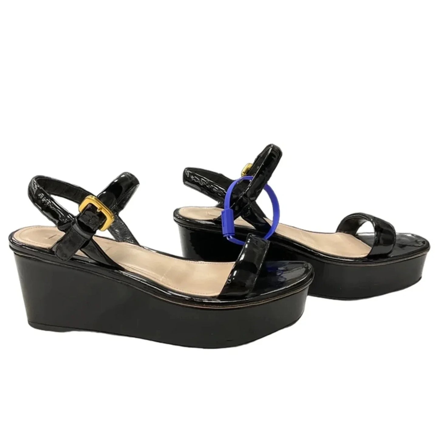 Sandals Luxury Designer By Prada In Black, Size: 7.5