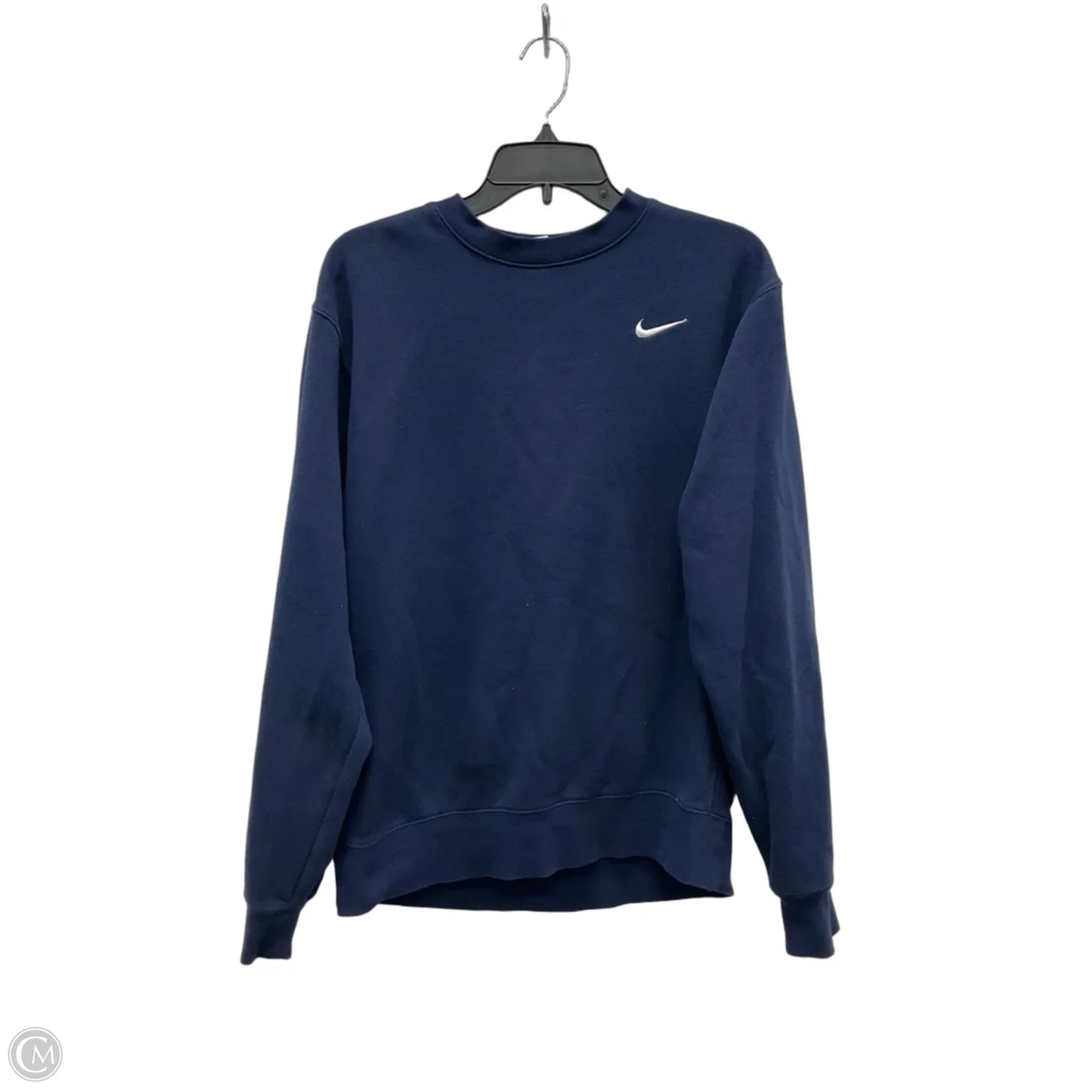 Athletic Sweatshirt Crewneck By Nike Apparel In Blue, Size: S