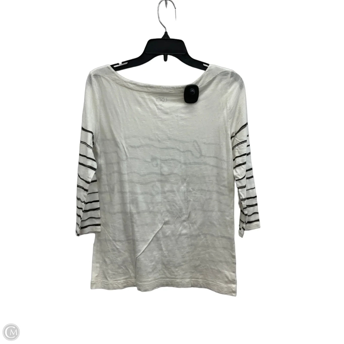 Top Long Sleeve By Loft In White, Size: M