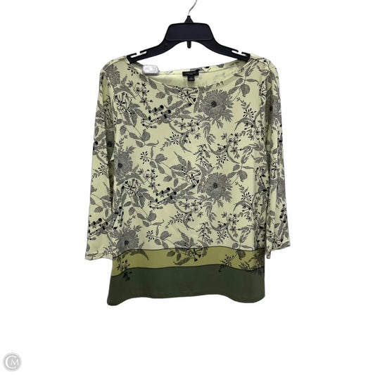 Top Long Sleeve By Ann Taylor In Green, Size: M