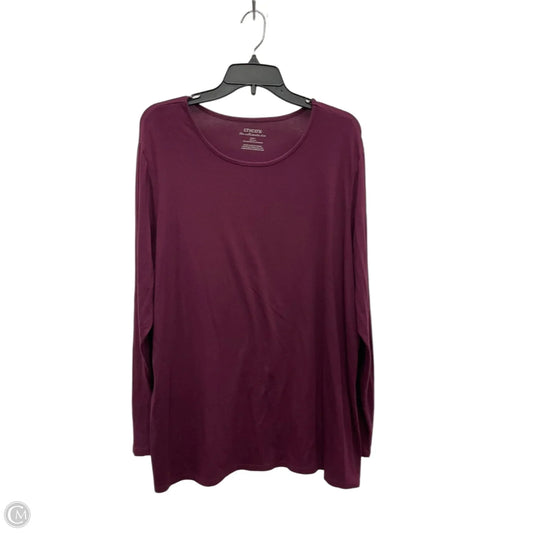 Top Long Sleeve By Chicos In Purple, Size: Xxl