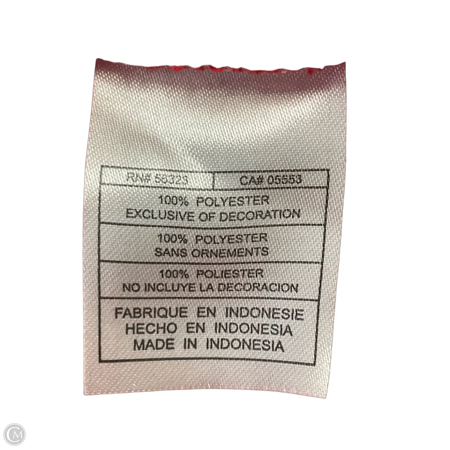 Athletic Jacket By Clothes Mentor In Red, Size: M