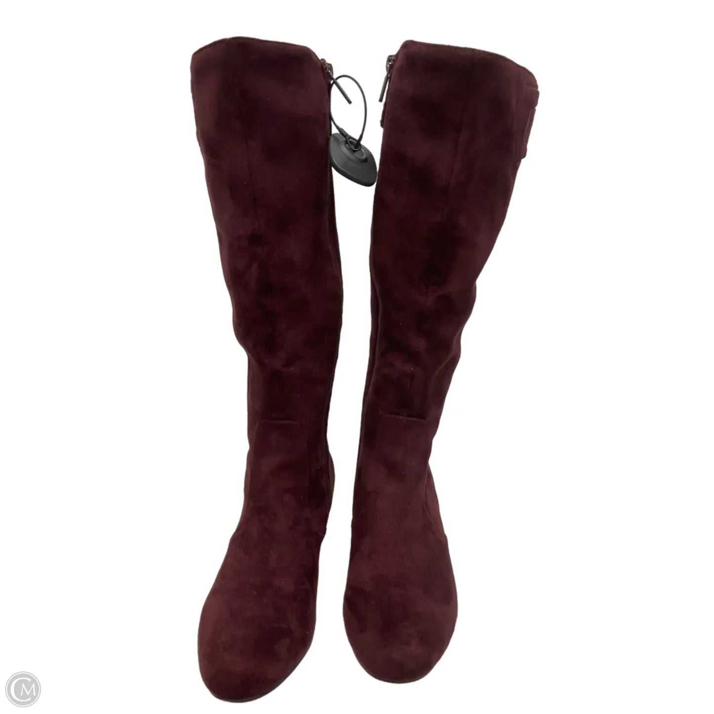 Boots Mid-calf Flats By Impo In Maroon, Size: 8