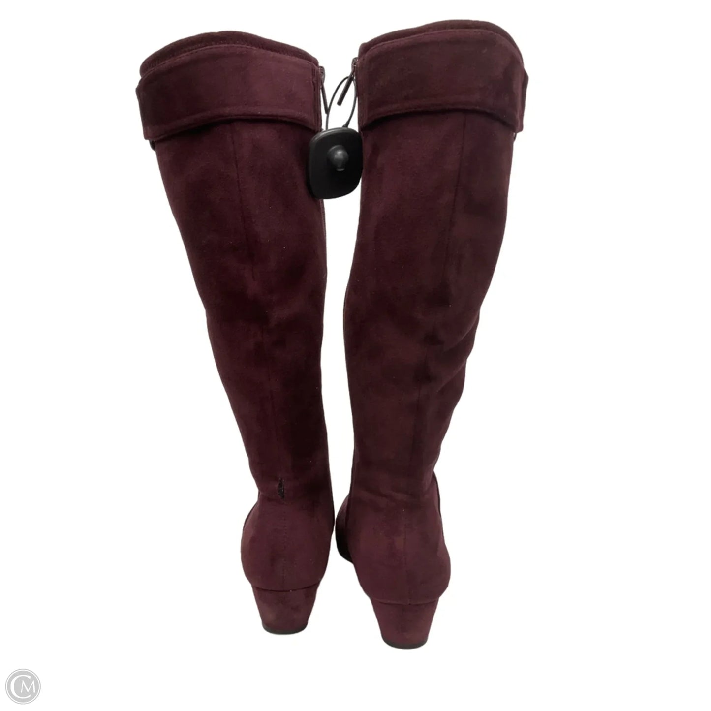 Boots Mid-calf Flats By Impo In Maroon, Size: 8