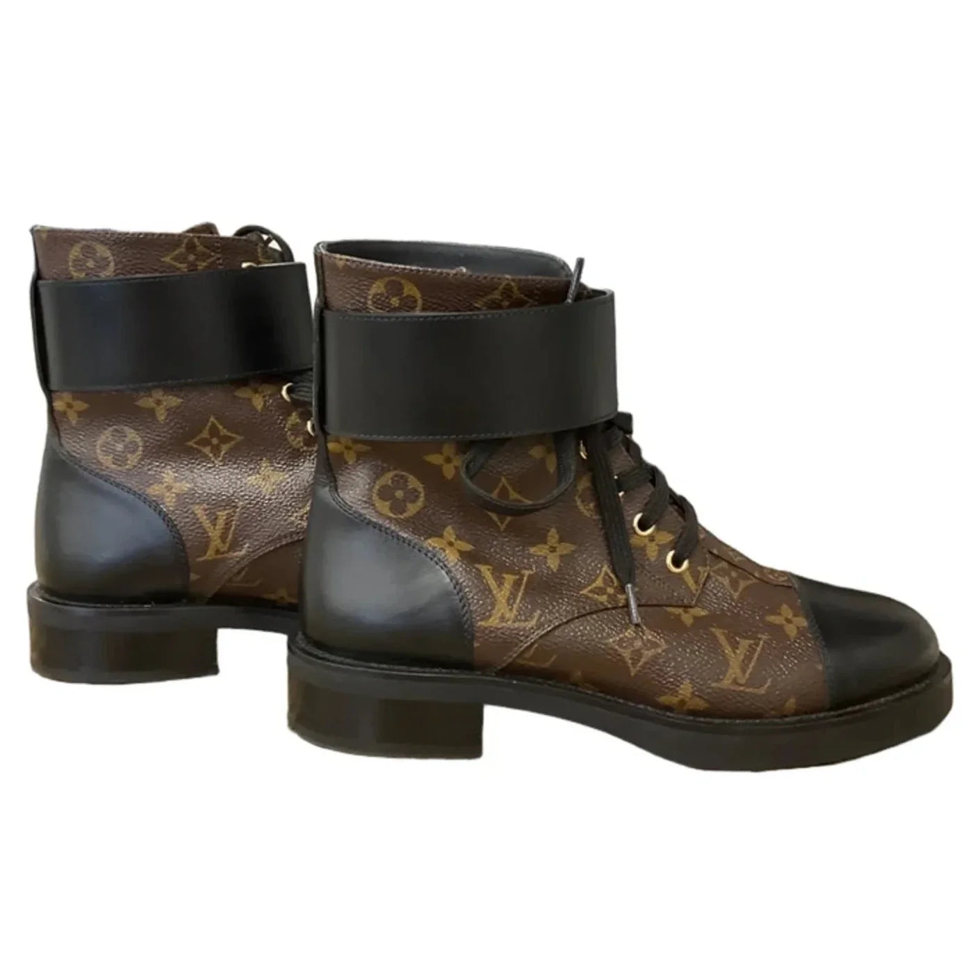 Boots Luxury Designer By Louis Vuitton In Brown, Size: 9