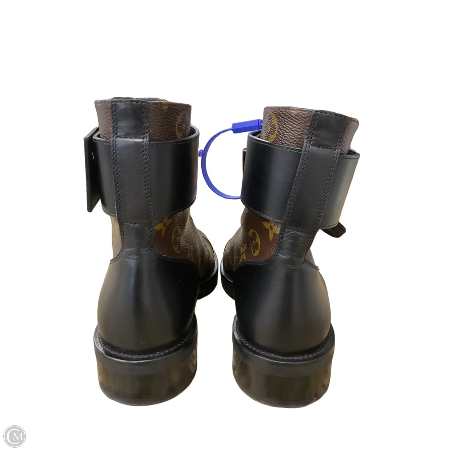 Boots Luxury Designer By Louis Vuitton In Brown, Size: 9