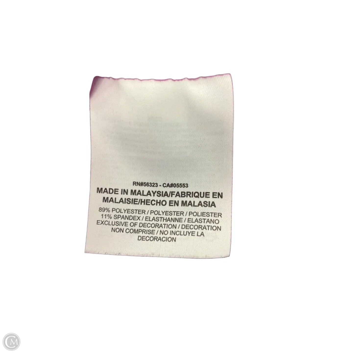 Athletic Top Long Sleeve Collar By Nike Apparel In Pink, Size: Xl
