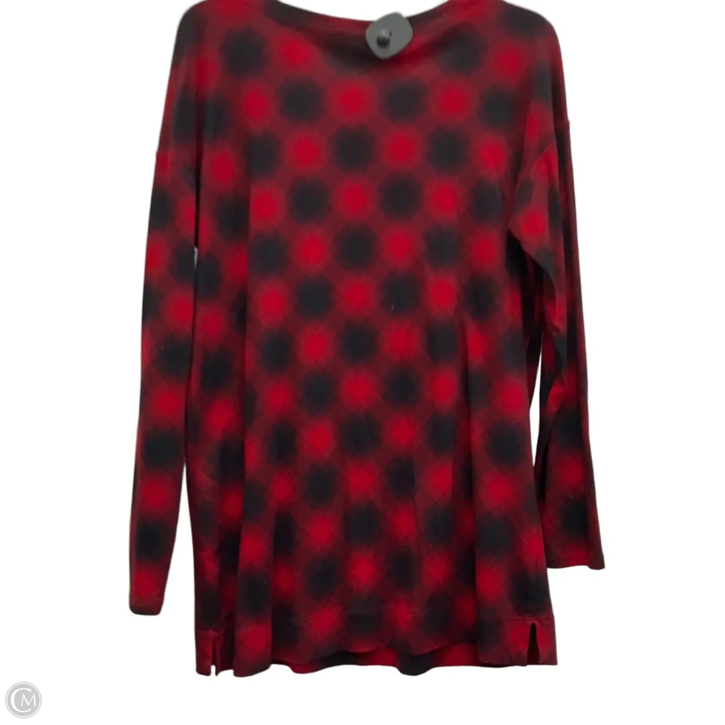 Top Long Sleeve By J. Jill In Plaid Pattern, Size: M