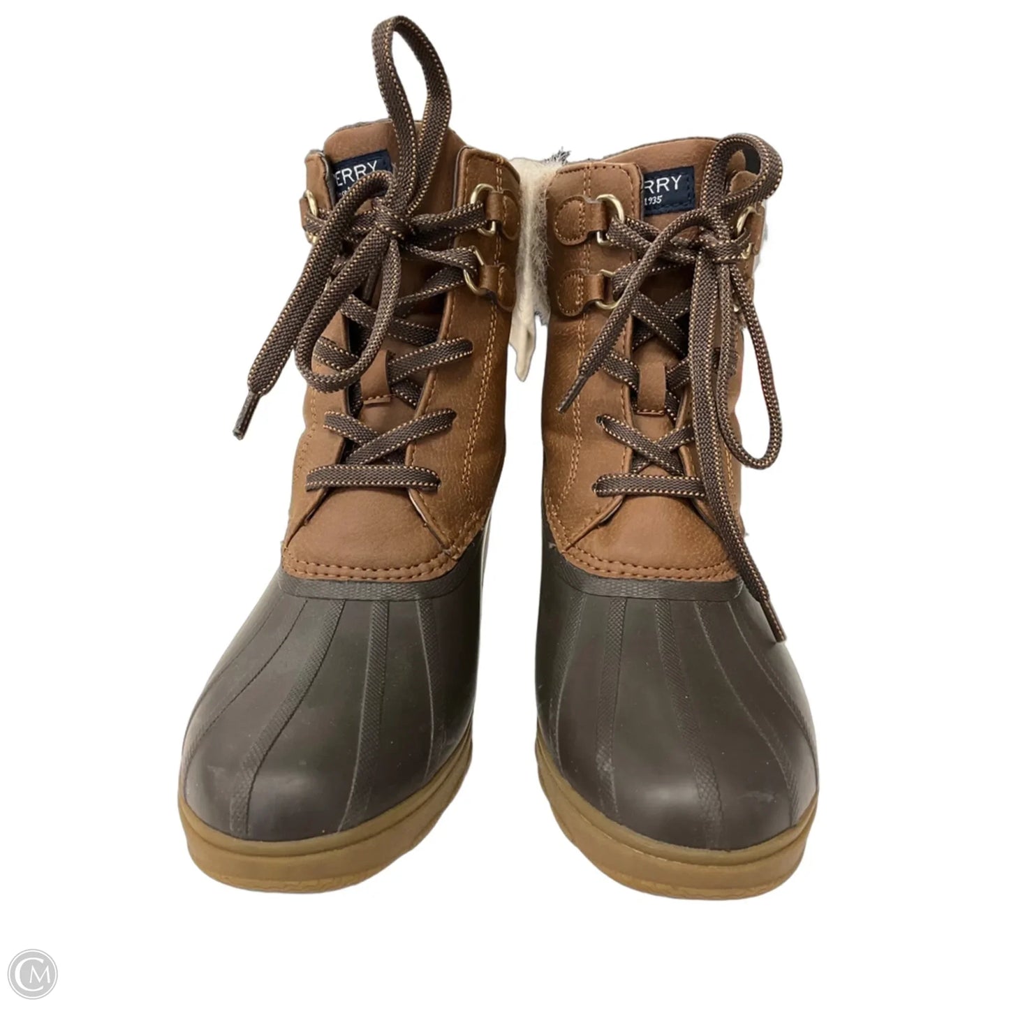 Boots Snow By Sperry In Blue & Brown, Size: 8.5
