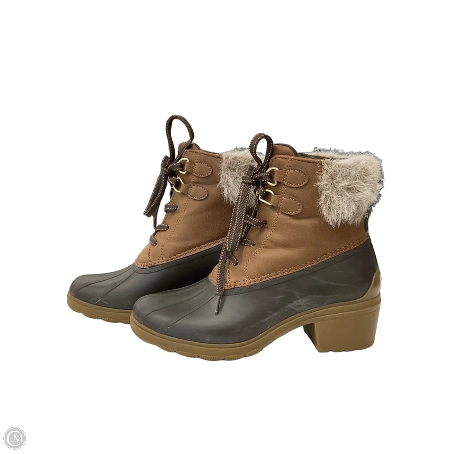 Boots Snow By Sperry In Blue & Brown, Size: 8.5