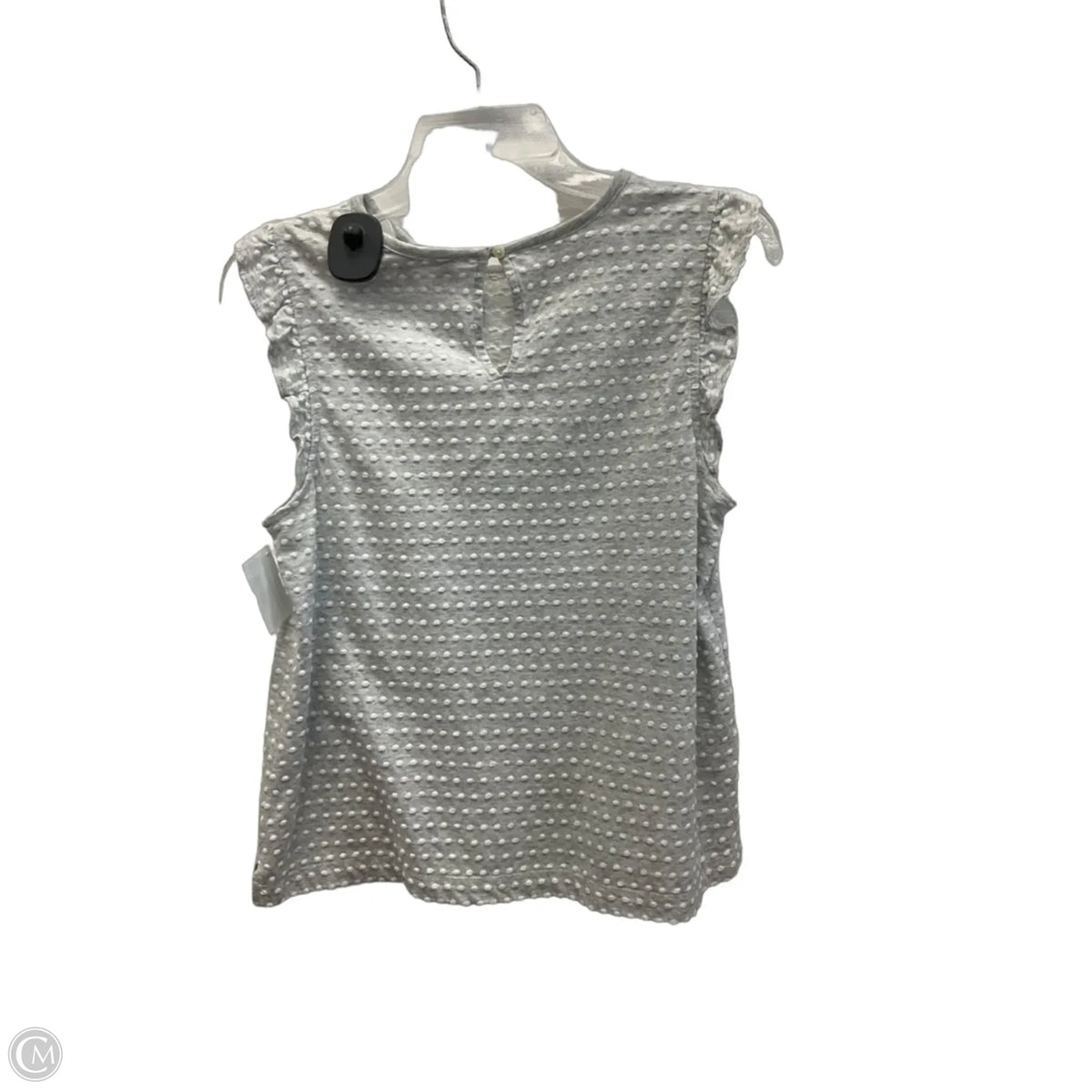 Top Short Sleeve By Loft In Grey, Size: S