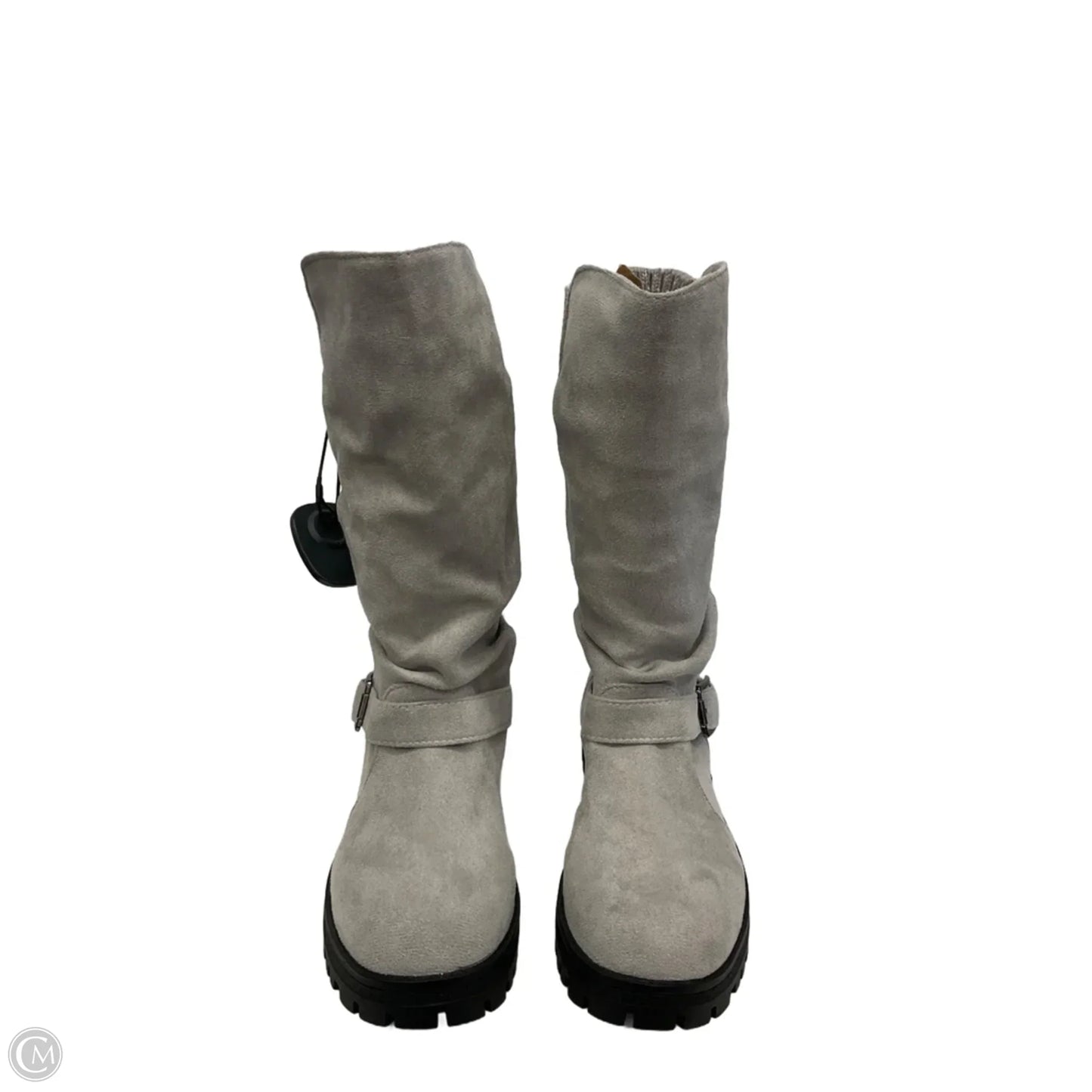 Boots Ankle Flats By Cmf In Grey, Size: 6