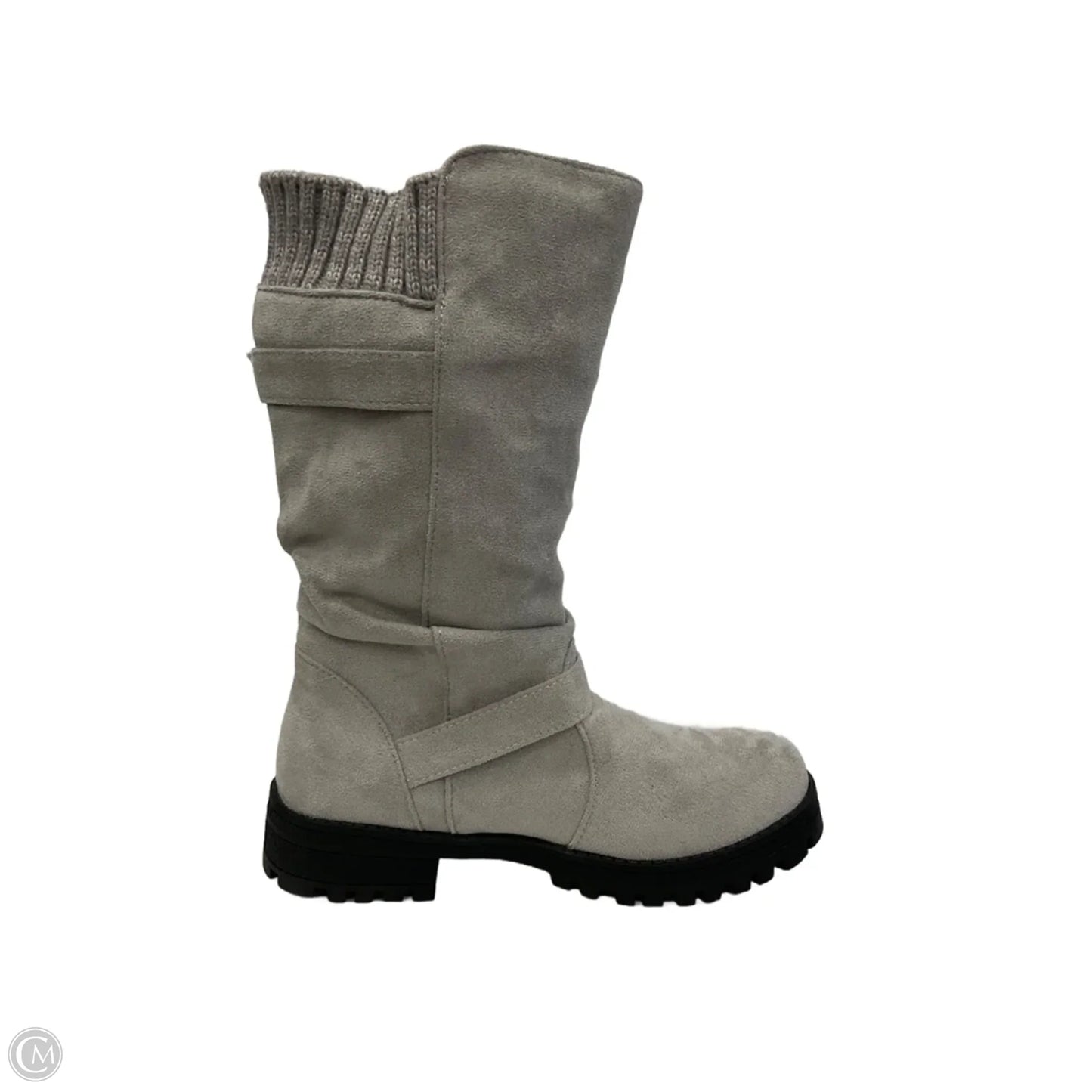 Boots Ankle Flats By Cmf In Grey, Size: 6