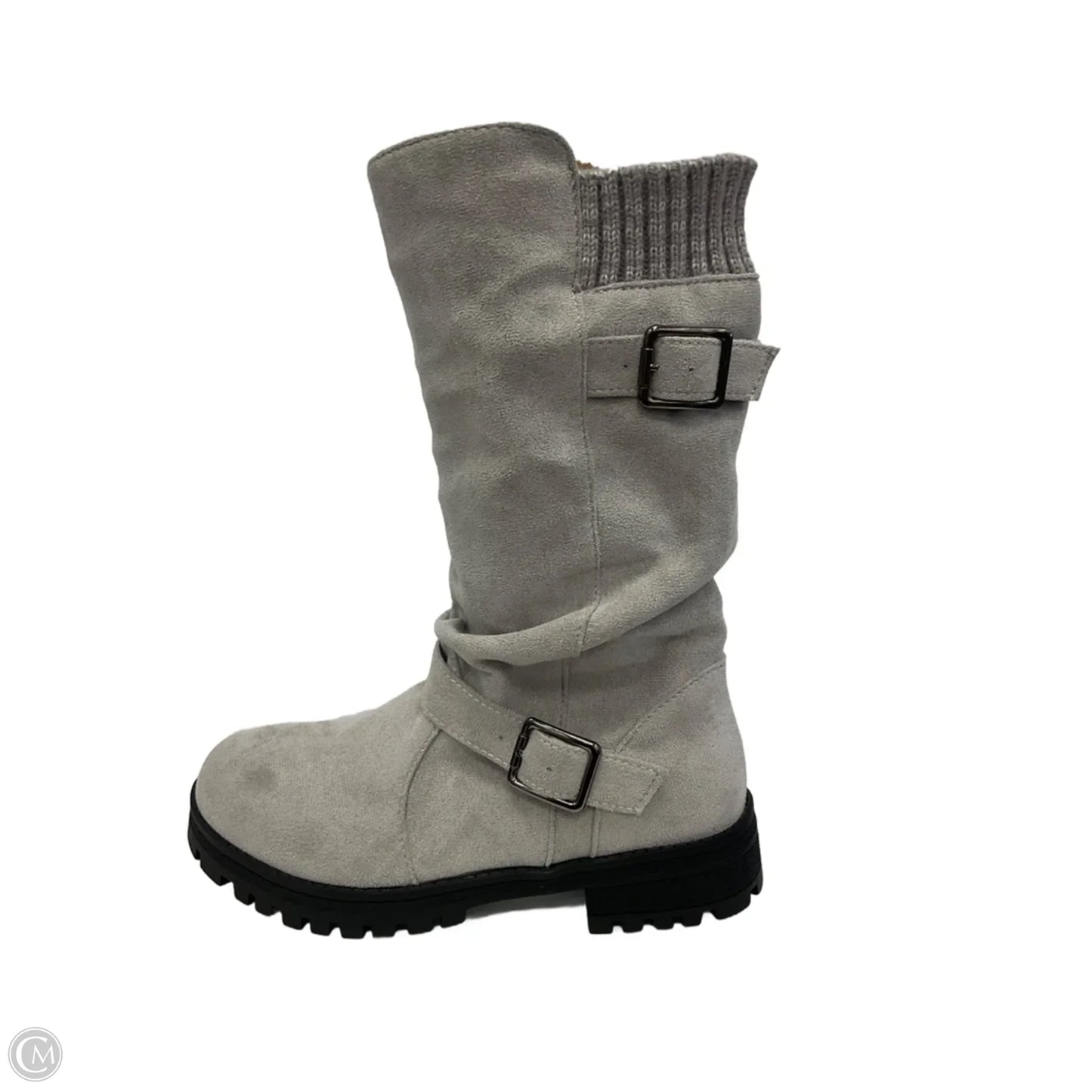 Boots Ankle Flats By Cmf In Grey, Size: 6