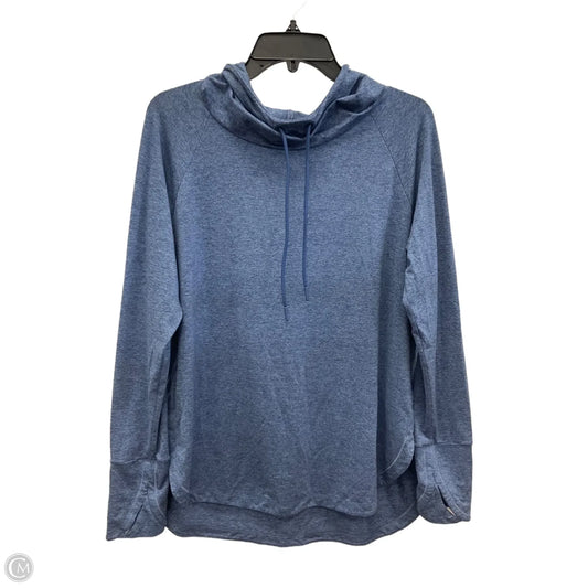 Athletic Top Long Sleeve Hoodie By Athleta In Blue, Size: L