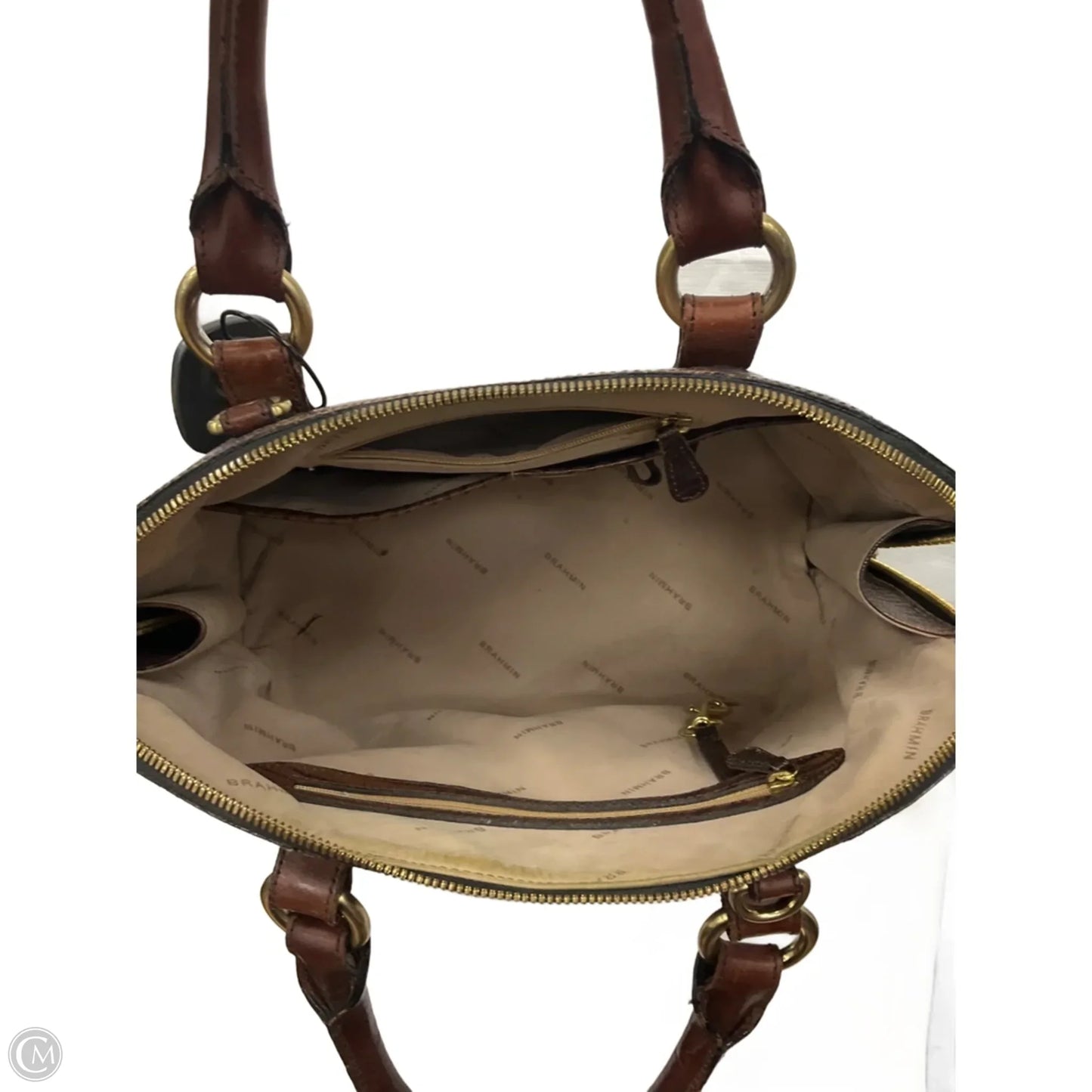 Handbag Designer By Brahmin, Size: Large