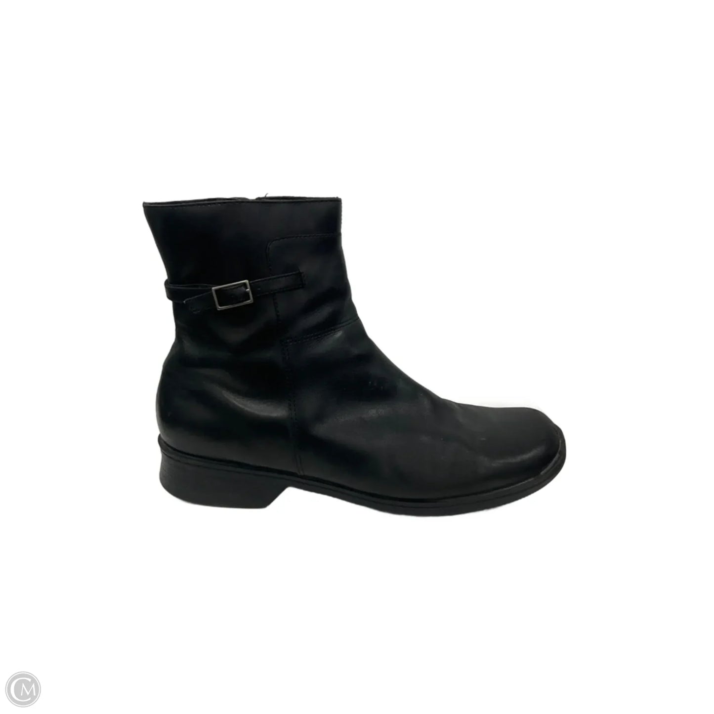 Boots Ankle Flats By Clarks In Black, Size: 10