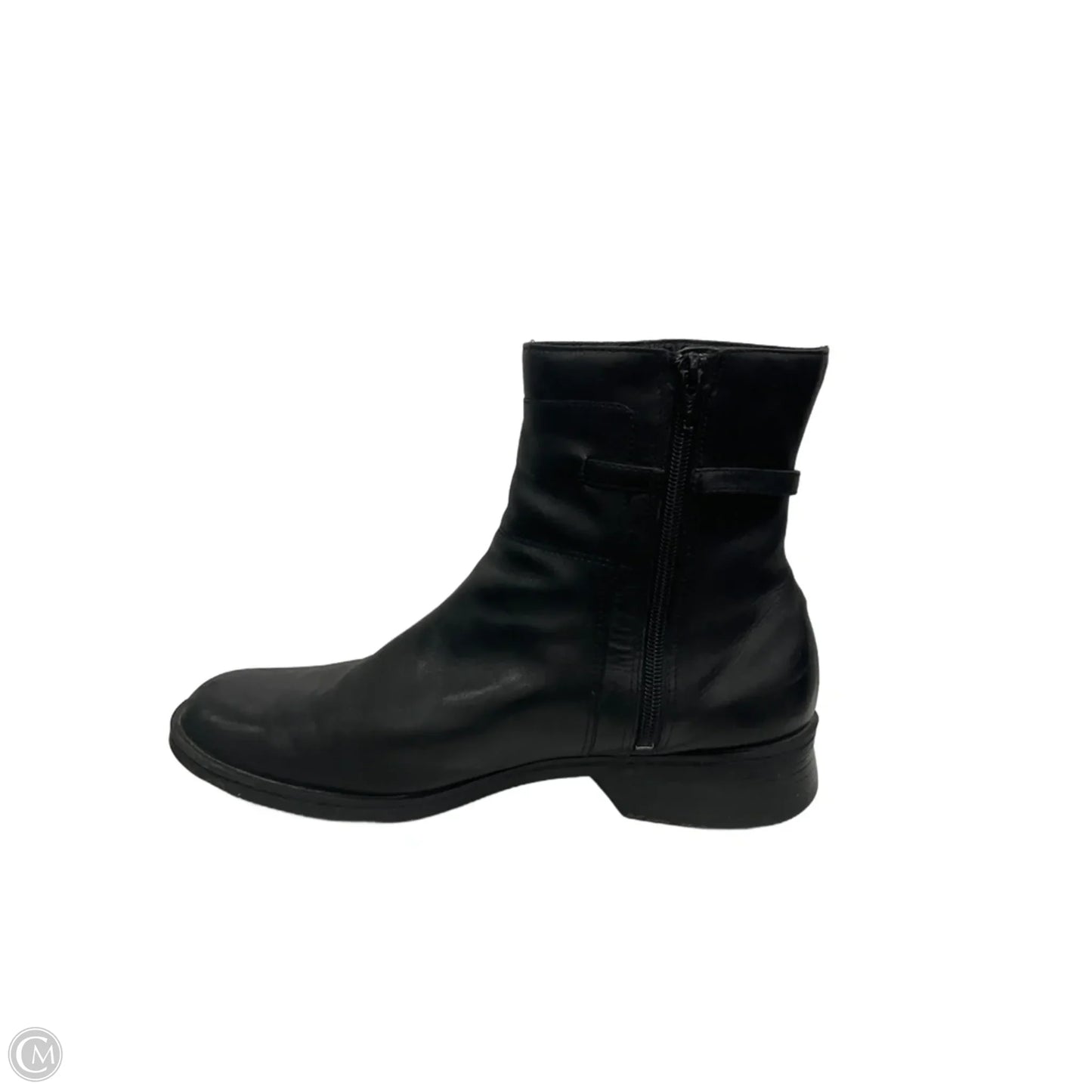 Boots Ankle Flats By Clarks In Black, Size: 10