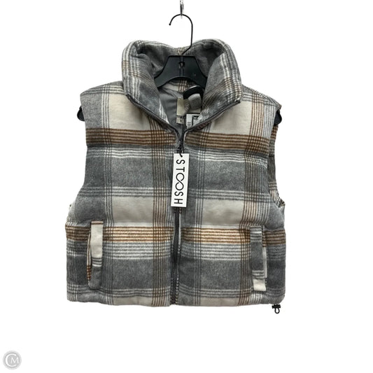 Vest Puffer & Quilted By Stoosh In Grey, Size: M