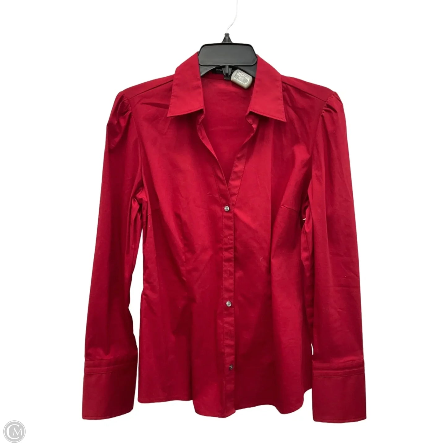 Blouse Long Sleeve By Express Design Studio In Red, Size: M
