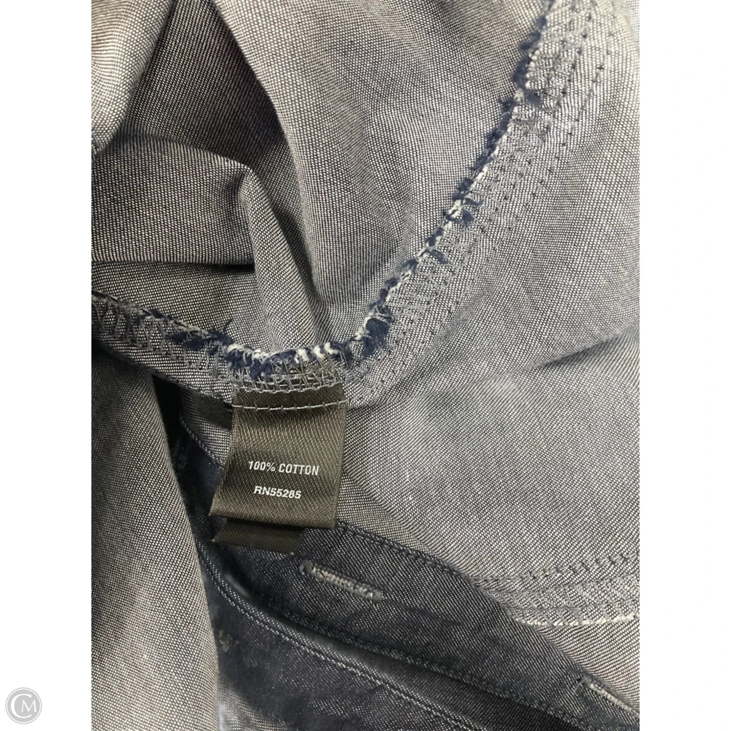 Blouse Long Sleeve By Express Design Studio In Blue, Size: S