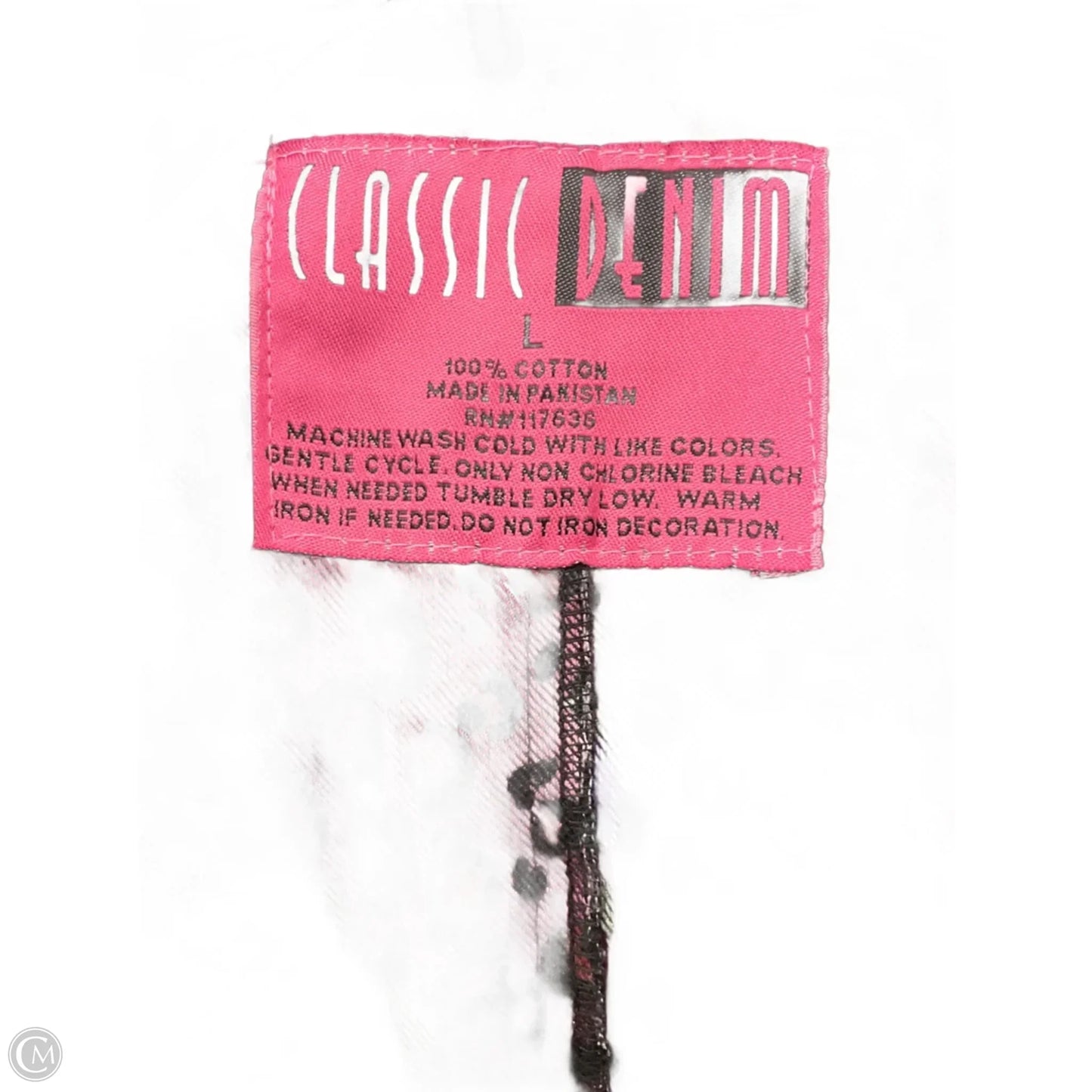 Jacket Denim By Cmf In Blue Denim, Size: L