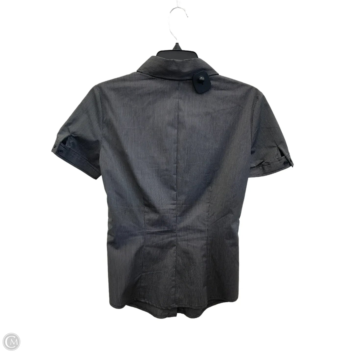 Blouse Short Sleeve By New York And Co In Grey, Size: S