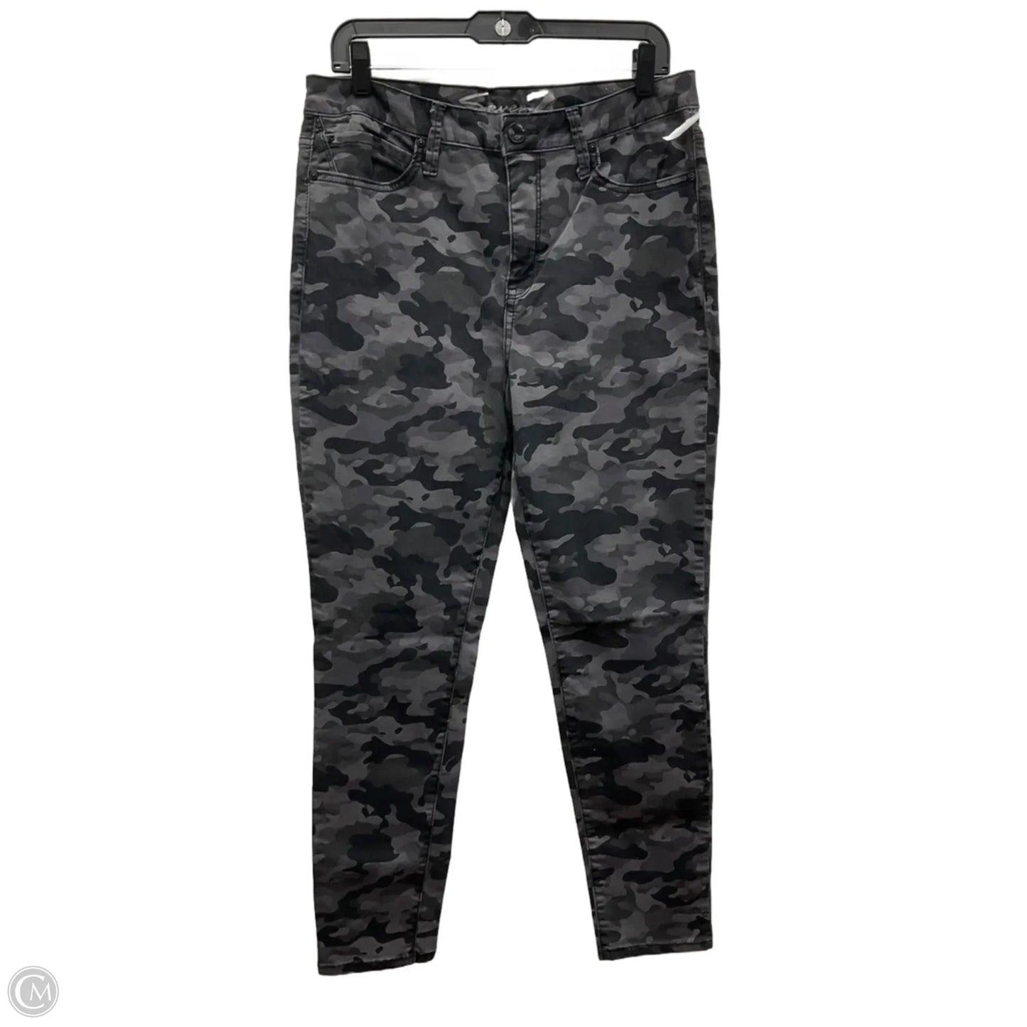 Jeans Skinny By Seven 7 In Camouflage Print, Size: 12