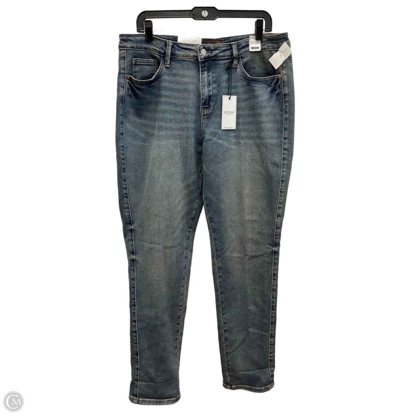 Jeans Boyfriend By Judy Blue In Blue Denim, Size: 14