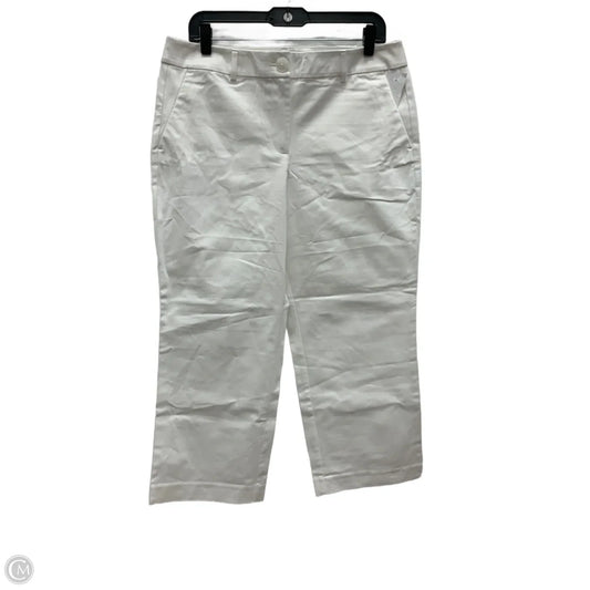 Pants Cropped By Ann Taylor In White, Size: 8