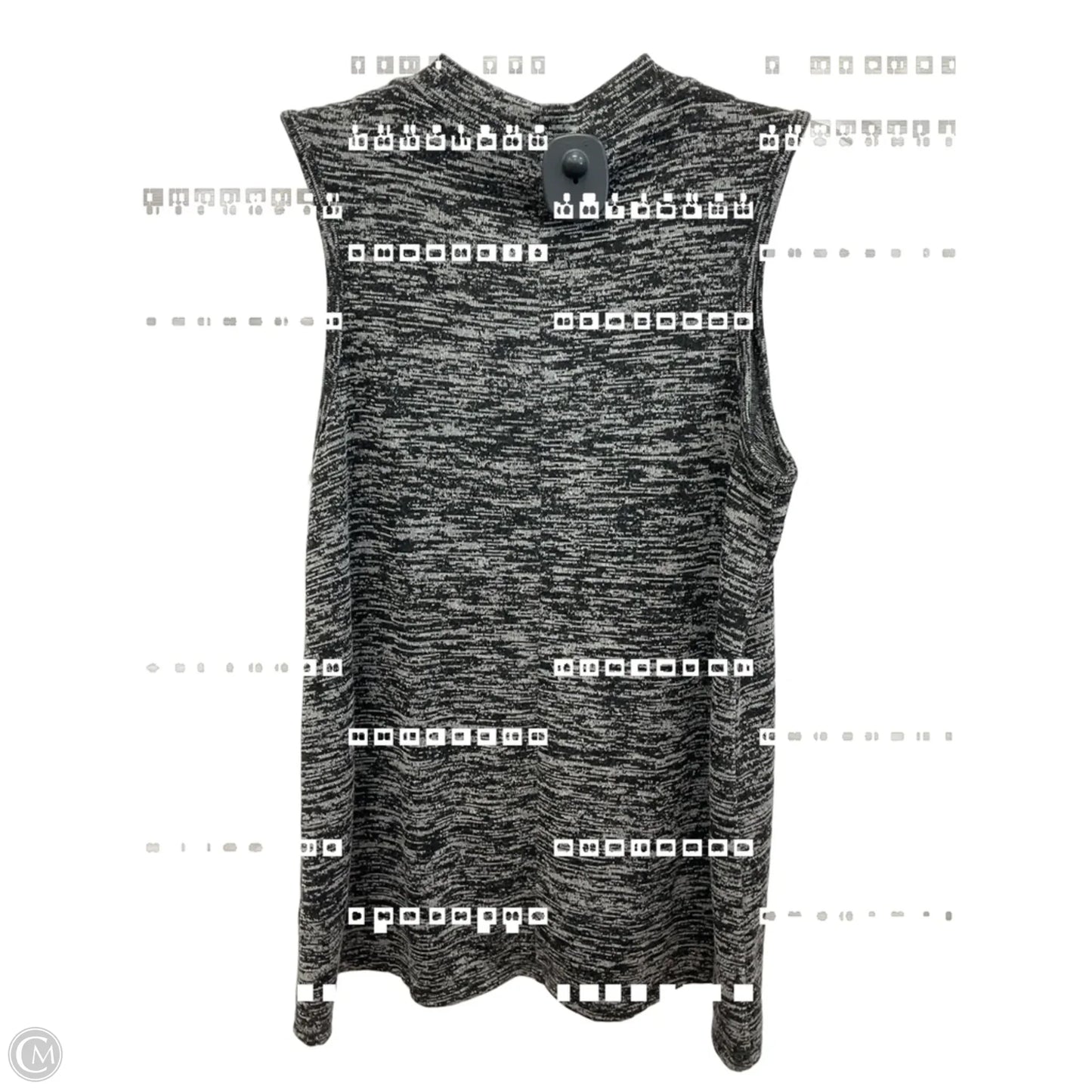 Top Sleeveless By Cato In Grey, Size: M