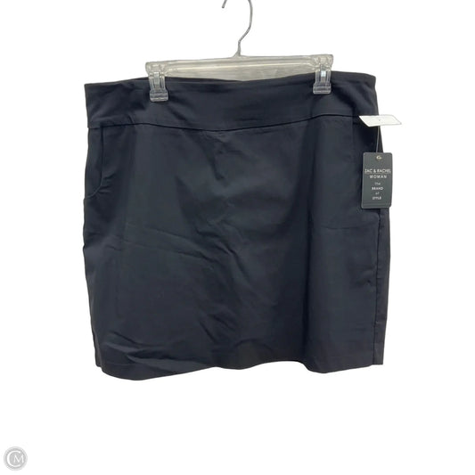 Skort By Zac And Rachel In Black, Size: 1x