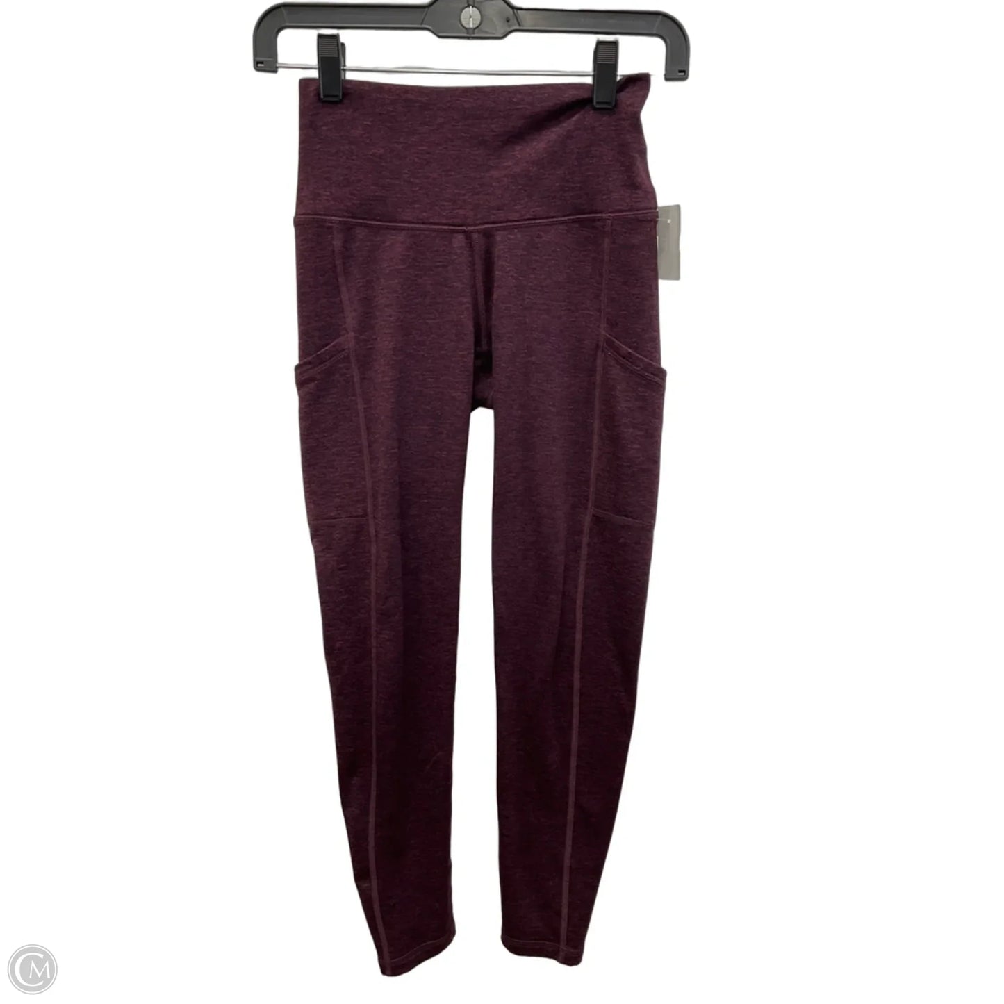 Athletic Leggings By Aerie In Maroon, Size: S