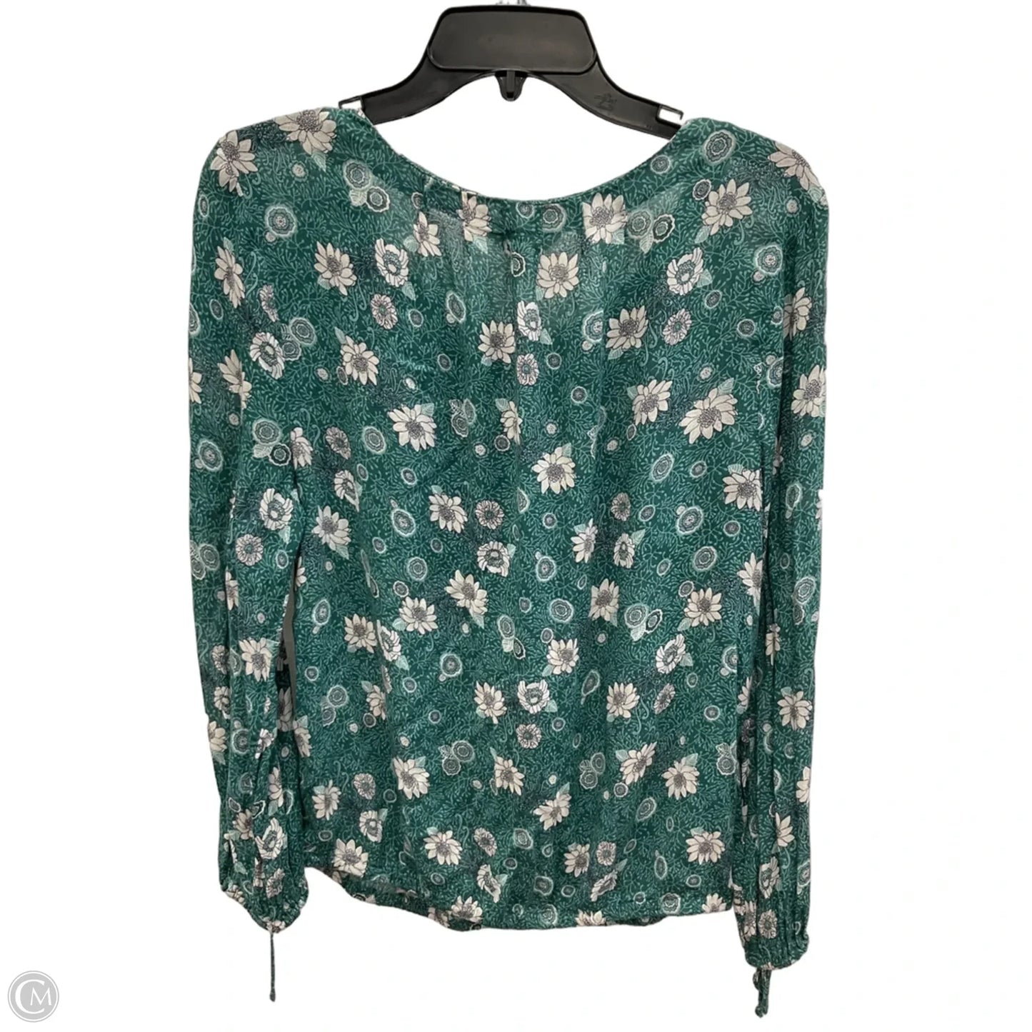 Top Long Sleeve By Lucky Brand In Green, Size: M