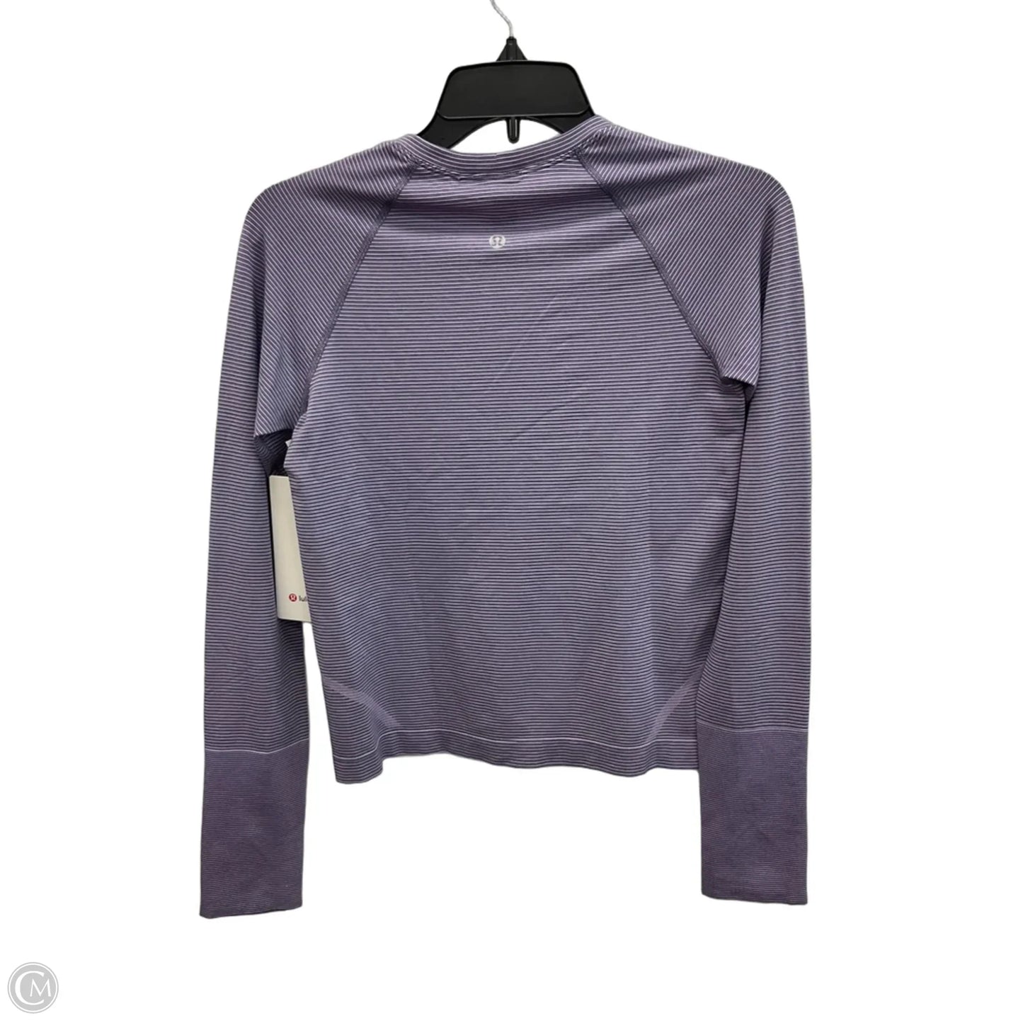 Athletic Top Long Sleeve Crewneck By Lululemon In Purple, Size: S